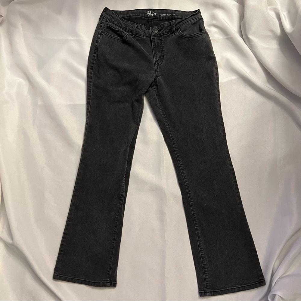 Style & Co. Denim Jeans Womens Bootcut Leg Stretch Mid Rise Size 10 S  31 x 30